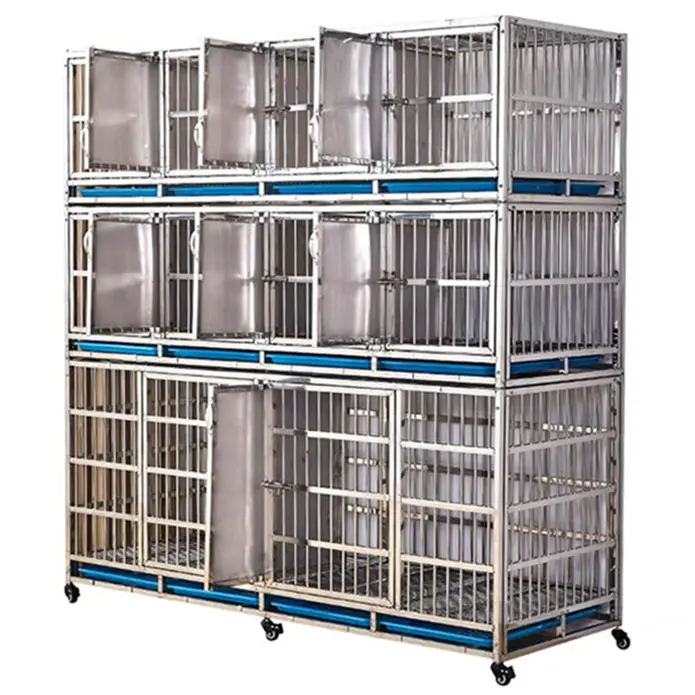 Veterinary Stainless Steel Dog Kennel Cages Equipment Animal Cages For Sale