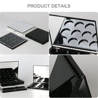Boîtes vides personnalisées pour palettes de fards à paupières et blushs transparents 9 couleurs, avec logo personnalisé, pour crèmes cosmétiques et outils de maquillage