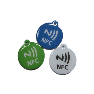 Truyền thông xã hội chia sẻ ntag213 lập trình Instagram <span class=keywords><strong>Key</strong></span> Tag NFC PVC Keychain tùy chỉnh - Product Image 5