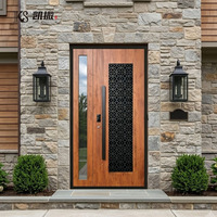 Porte d'entrée résidentielle haut de gamme en alliage d'aluminium antivol pour villa, porte principale extérieure étanche pour maison