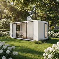 Cabane de jardin Apple Cabin House, pod de jardin préfabriqué 20FT 40FT, design moderne, vue panoramique, isolé, prêt à l'emploi, vente en gros