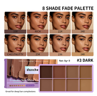 Palette de maquillage crémeuse mate à haute couvrance, fond de teint vegan