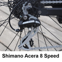 Bafang Vélo de montagne électrique à suspension complète avec moteur central sans balais de 350W avec affichage à LED