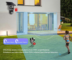 24*7 Working 4MP Dual Lens Three Screen AOV Low <strong>Power</strong> Rechargeable <strong>Battery</strong> Solar Camera ICsee Outdoor Wireless WIFI PTZ 4G <strong>CCTV</strong> - Product Image 5