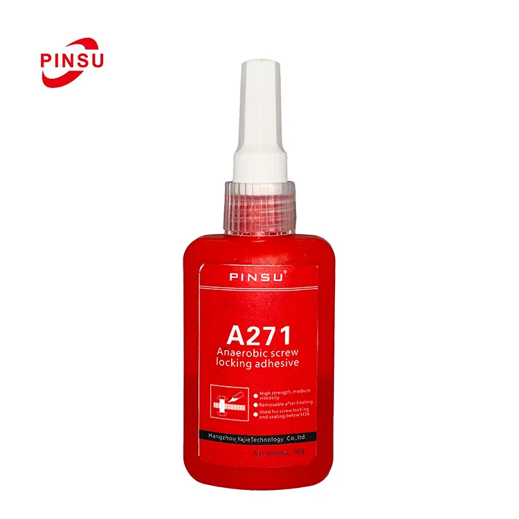 PINSU-A271 PINSU-A271 สกรูแน่นป้องกันการหลวมสารซีลแบบไม่มีแรงลดน้ํามันตัวแทนล็อคเกลียวที่ถอดออกได้ลวดสไลด์สูงขนาดกลาง