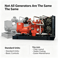 Générateur diesel 625 kVA durable et performant pour station radar à usage café - Offre à prix compétitif