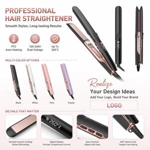 Torlin Electric Salon-Grade <strong>Thick</strong> <strong>Hair</strong> PTC Heater Negative Ion Flat Iron Ionic <strong>Hair</strong> <strong>Straightener</strong> <strong>for</strong> Barber Shops Household Use - Product Image 5