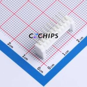 W200110K-10PW2113 Wire-to-Board Pin Header Bent Lead Through Hole,P=2mm Connector 1x10P 2mm Right Angle Insert HY - Product Image 2