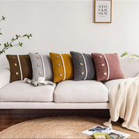 Housse de coussin personnalisée très vendue, design confortable, coussins décoratifs doux pour la décoration du salon