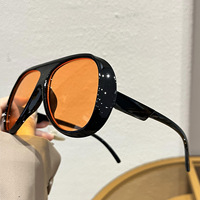 Nuevas Gafas de Sol Extra Grandes Estilo Europeo Americano, Estilo de Celebridad de Internet, Gafas de Moda con Personalidad