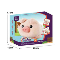 Jouet en peluche de cochon électrique, jouet animal dansant à commande vocale, poupée de cochon qui tourne