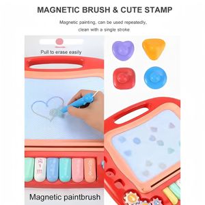 ألعاب تعليمية موسيقية للأطفال ، مجموعة تعلم البيانو المغناطيسي ، ألعاب لوح الرسم للأطفال - Product Image 5