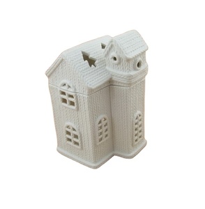 Porte-bougie en céramique de Noël, lanterne en <span class=keywords><strong>porcelaine</strong></span> blanche, décoration de la <span class=keywords><strong>maison</strong></span>, centre de table - Product Image 6