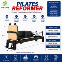 Reformer Pilates en Aluminium Qualité Commerciale pour Studio Fitness, Machine Professionnelle avec Logo Personnalisé Direct Usi