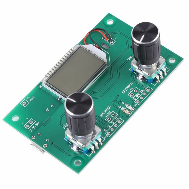 FM Radio Receiver Module 87 108MHz Frequency Modulation Stereo Receiving Board LCD Digital Display 3 5V DSP PLL