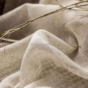 Rideau en polyester de style <span class=keywords><strong>japonais</strong></span> Wabi-Sabi, texture de <span class=keywords><strong>lin</strong></span> <span class=keywords><strong>naturel</strong></span>, pour la décoration du salon et de la chambre à coucher, draperies transparentes - Product Image 5
