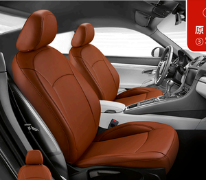 Housses de siège de voiture universelles en cuir PU bleu, ensemble complet, sur mesure pour sièges de luxe Pantakip <span class=keywords><strong>Sa</strong></span> Upuan Cubre Asientos - Product Image 5
