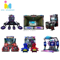 Machine de jeu d'arcade de tir Artillery Fury avec écran HD de 100 pouces, simulateur à monnayeur et à rédemption de tickets pour centre de divertissement
