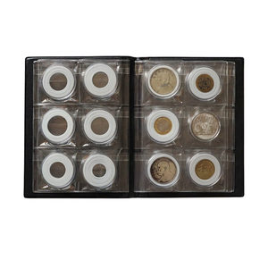 Album de jetons de <span class=keywords><strong>poker</strong></span> de casino de poche + 80 porte-pièces, étui de rangement 2x2 - Product Image 4
