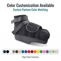 Botte de récupération légère à tige haute pour hallux valgus, avec décompression de l'avant-pied, protection d'orteil amovible, maille respirante, Velcro et talonnette en TPR