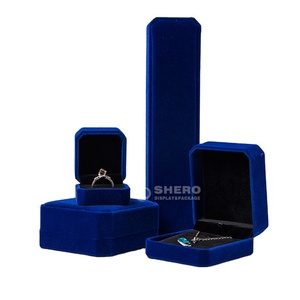 Durable Velvet Jewelry Box Collection with Multi Colors for Diamond Pearl Storage for Bulk Order from Jewelry Shops - Product Image 1