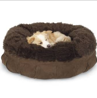 Lit pour animaux de compagnie, confortable et chaud, en toile souple, nid pour chiens et chats, nid antidérapant, lit pour chaton, de luxe en fausse fourrure