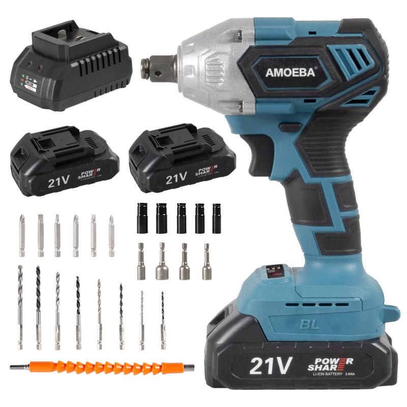 Литиевый электрический гайковерт, беспроводной электрический ударный гайковерт, набор электроинструментов