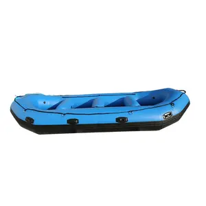 New Oem billige Gummi boot aufblasbare PVC-Angel gewebe Gospel Boote Aluminium Ponton mit Reparatur satz