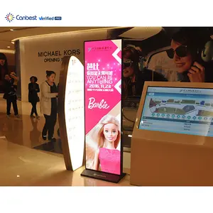 P2 P2.5 Poster Led Portabel Berdiri Dalam Ruangan Layar Berdiri Lantai Iklan Digital Panel Dinding Video Cermin Tampilan Standee