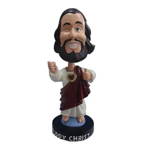 Nhựa Hài Hước Jesus Bobble Head Bàn Tôn Giáo Trang Trí Quà Tặng