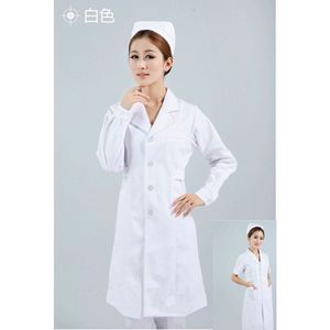 Uniformes d'infirmière à manches courtes en tissu polyester rose, bleu et blanc, anti-humidité, vêtements de travail pour femmes en milieu hospitalier - Product Image 5