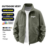 Veste Softshell Homme Grande Taille Personnalisée avec Logo, Coupe-Vent et Imperméable pour Sports de Plein Air, Col Montant, Vente en Gros
