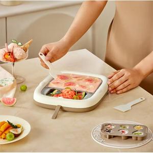 Little Bear Hand Crank Ice <b>Cream</b> <b>Maker</b> Stainless Steel Manual DIY For Children Off White CX-JE028 - Product Image 3