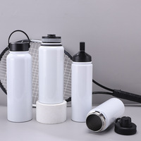 Bouteille d'eau de gym en acier inoxydable, thermos de voyage sous vide à sublimation, tasse isolée multi-sport pour la nourriture