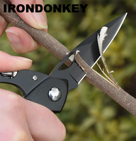 IRONDONKEY Changlin Ensemble couteau mousqueton pour cigare d'extérieur Modèle 7340 EDC Équipement de survie Brise-vitre Multi-outils en aluminium