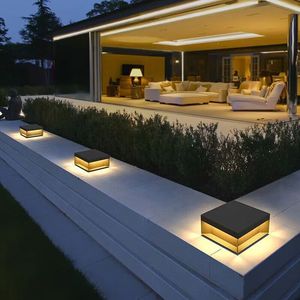 Lampe solaire pour poteau extérieur, étanche, en acier inoxydable, pour portail de jardin, colonne, cour, villa, mur - Product Image 5