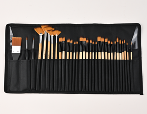 Bomeijia 32pcs bàn chải + 1 Pcs Túi chuyên nghiệp sơn thiết lập nhiều Thông số kỹ thuật của bàn chải + vải sơn Túi - Product Image 3