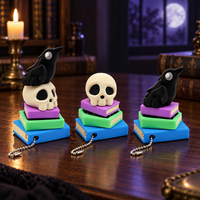 Porte-clés Fidget Clicker Personnalisé Saison Spooky, Breloque de Sac Imprimée en 3D, Cadeaux de Fête d'Halloween, Cadeaux pour la Guignole ou la Friandise