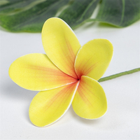 Élégants Accessoires pour Cheveux à Fleurs de Plumeria Artificielles en Mousse pour Femmes, Vente en Gros d'Accessoires Floraux Hawaïens