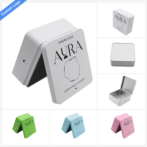 Kim loại nhỏ bản lề hộp thiếc với nắp chơi thẻ hộp thiếc cầu nguyện thuốc lá xì gà <span class=keywords><strong>tin</strong></span> trường hợp lưu trữ nhà sản xuất - Product Image 1