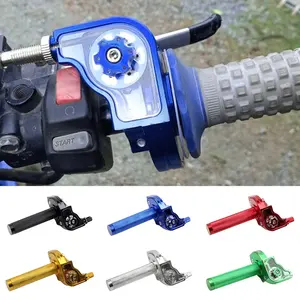 Poignées de guidon de moto en aluminium CNC pour cyclomoteur, scooter, vélo – Adaptation universelle pour moto tout-terrain et remplacement de poignées de frein/accélérateur - Product Image 3