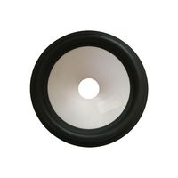 HI-FI 6.5 pouces bord en caoutchouc entouré de cône en aluminium Subwoofer partie essentielle du pilote de haut-parleur