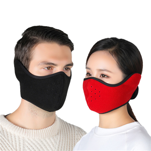 Grosir masker penutup mulut tahan debu tebal tahan angin hangat musim dingin sejuk fitur kain gambar bergaya - Product Image 4