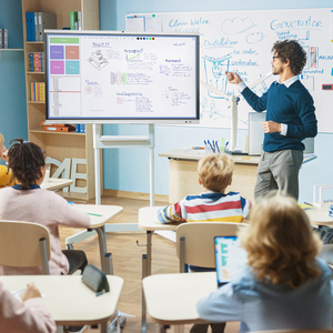 48mp ai theo dõi máy ảnh 4K UHD tương tác phẳng Android 14 bảng thông minh với bảng trắng tương tác cho giáo dục - Product Image 6