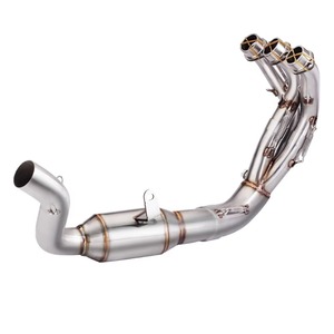 Tubo de Escape Delantero de Acero Inoxidable Modificado para Motocicleta, Interfaz de 51mm, Tubo Deslizante para Yamaha MT09 V3 <span class=keywords><strong>2021</strong></span> 2022 2023 - Product Image 1
