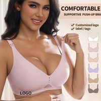 Soutiens-gorge d'allaitement, soutien-gorge de maternité ultra confortable sans coutures, forme naturelle, sujetador de lactancia sin costuras