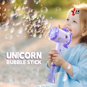 Nouveaux produits 2025 bâton magique pistolet à bulles Machine <span class=keywords><strong>Maker</strong></span> jouets en plein air princesse licorne lumière en plastique baguettes à bulles pour enfants filles - Product Image 2