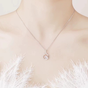 Kalung Perak S925 FY-0340, Liontin Bintang Baru yang Ringan dan Segar, Rantai Tulang Selangka Planet Impian untuk Wanita - Product Image 5