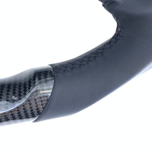 CCexcellent พวงมาลัยคาร์บอนไฟเบอร์ดีไซน์แบบ <span class=keywords><strong>MK4</strong></span>สำหรับรถฟอร์ดลายทางสีน้ำเงินและสีดำ - Product Image 5