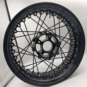 Juego de Ruedas de Radios sin Cámara para Motocicleta, Compatibles con Bobber Black <span class=keywords><strong>1200</strong></span>, 19x3.0 Delantera, 17x5.0 Trasera - Product Image 1